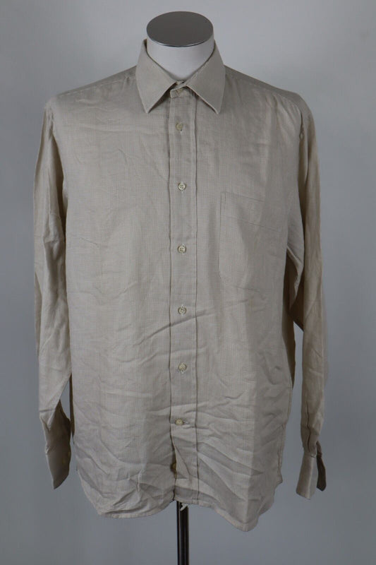 CACHAREL CAMICIA UOMO TG. 16,5  MAN CASUAL VINTAGE SHIRT COTONE