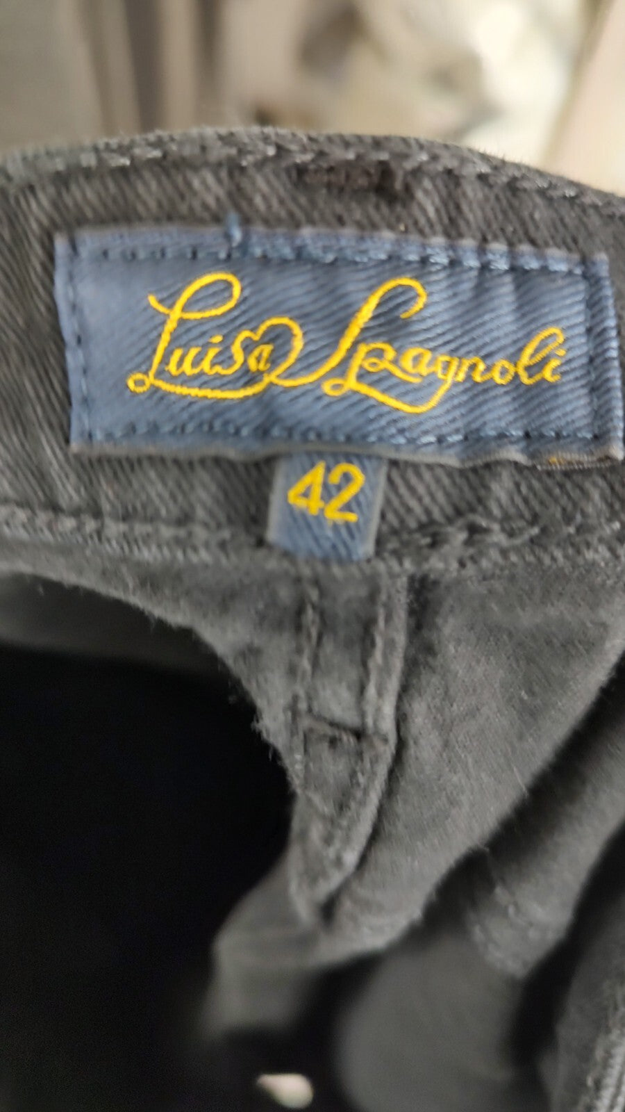 LUISA SPAGNOLI PANTALONE CASUAL DONNA TG 42 WOMAN VINTAGE PANTS