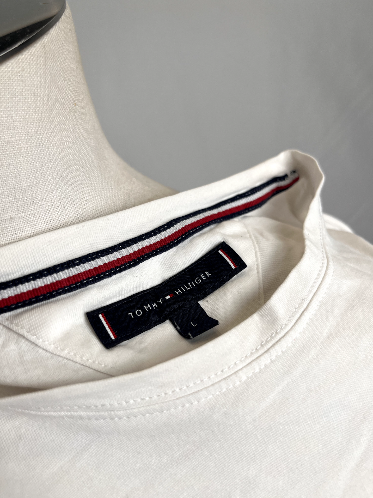 TOMMY HILFIGER JEANS MAGLIA UOMO TG L MAN T-SHIRT CASUAL VINTAGE COTONE