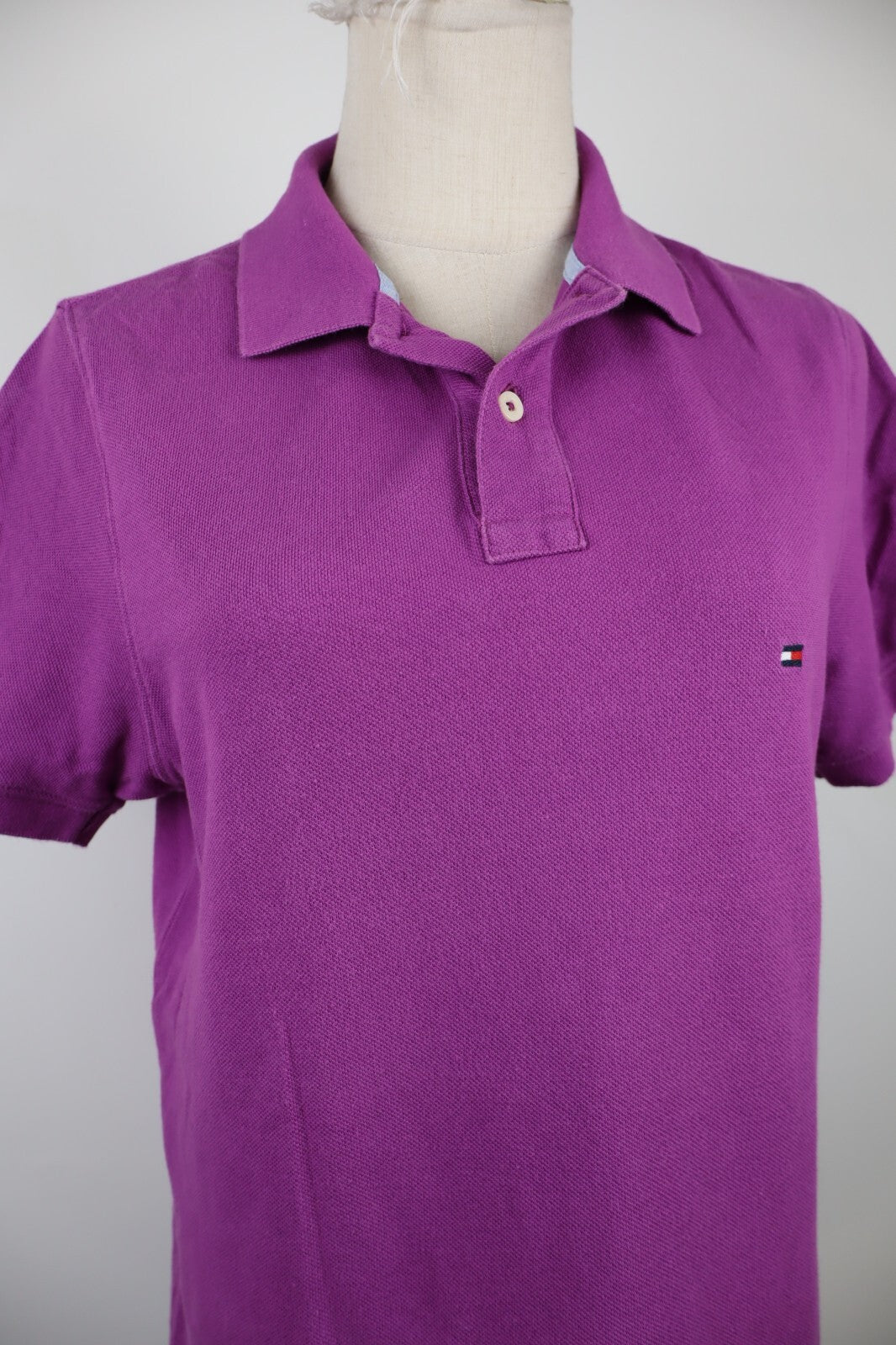 TOMMY HILFIGER POLO MAGLIA DONNA COTONE S SLIM WOMAN SHIRT CASUAL VINTAGE LOGO