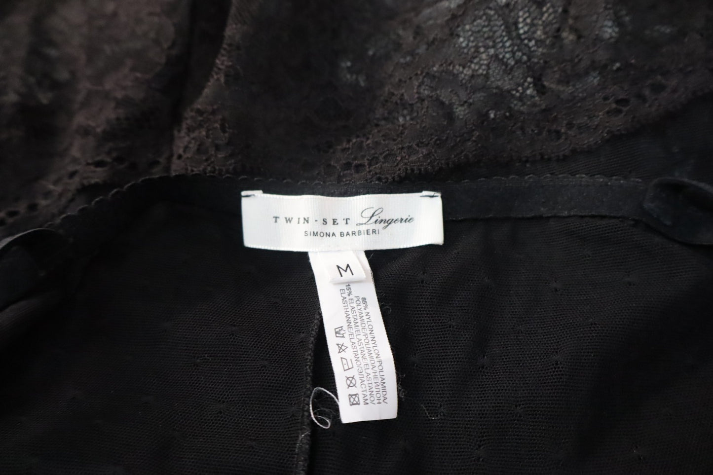 TWINSET SIMONA BARBBIERI LINGERIE SOTTOVESTE INTIMO IN PIZZO DONNA TG M WOMAN