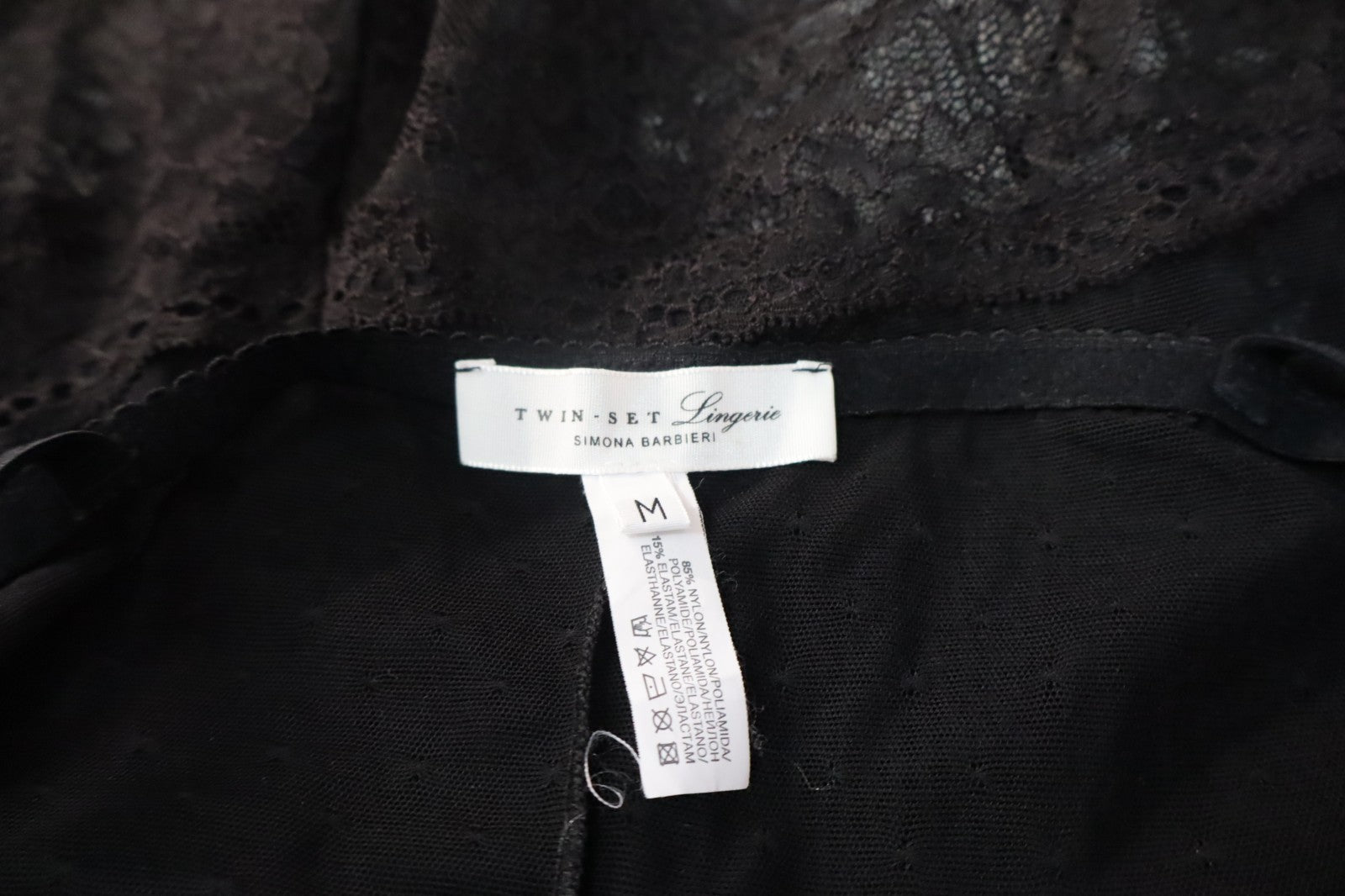 TWINSET SIMONA BARBBIERI LINGERIE SOTTOVESTE INTIMO IN PIZZO DONNA TG M WOMAN