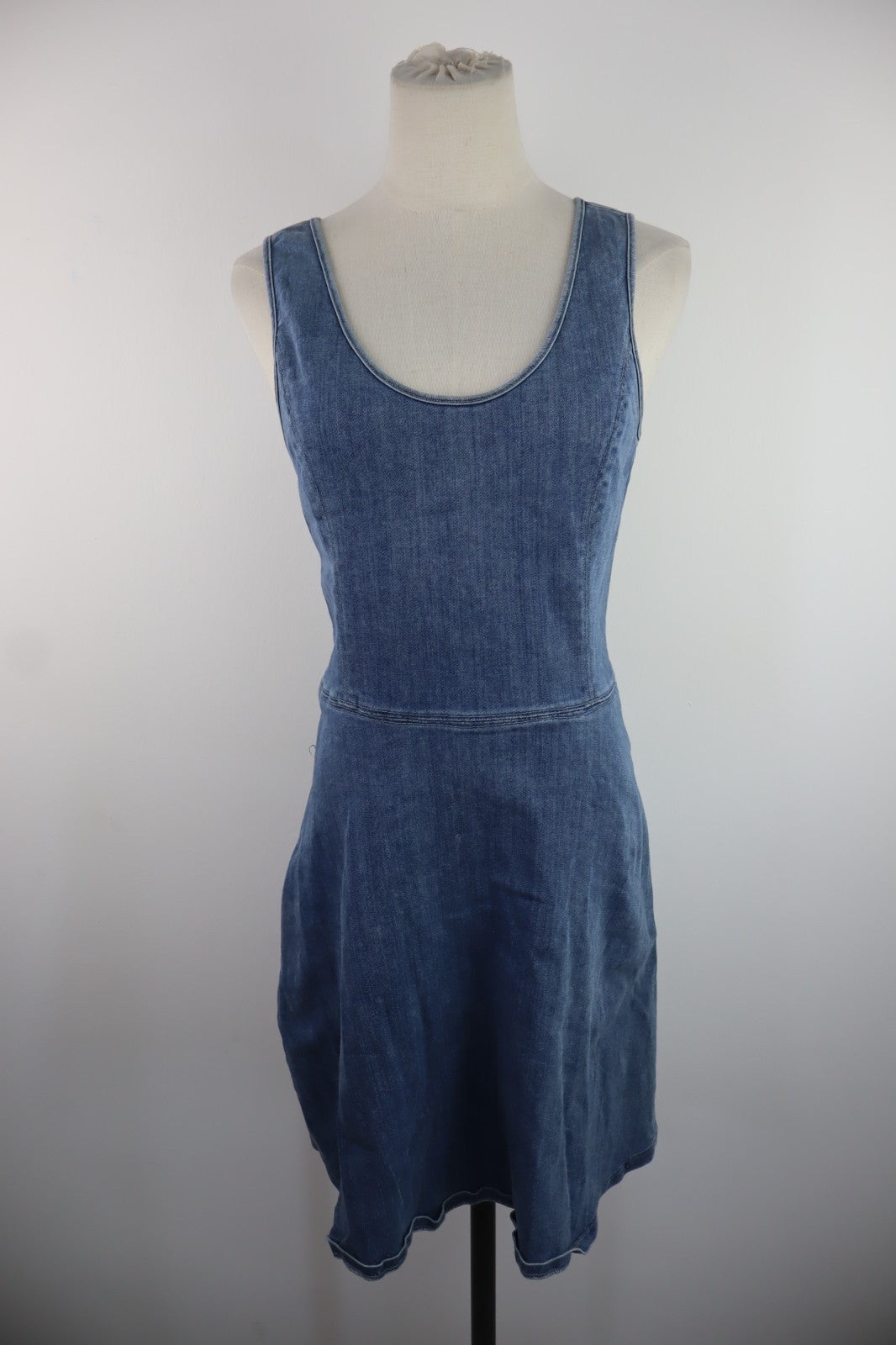 CALVIN KLEIN VESTITO DONNA TG M WOMAN CASUAL VINTAGE DRESS ABITO JEANS DENIM