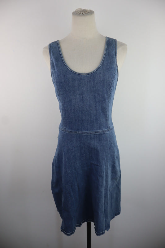 CALVIN KLEIN VESTITO DONNA TG M WOMAN CASUAL VINTAGE DRESS ABITO JEANS DENIM