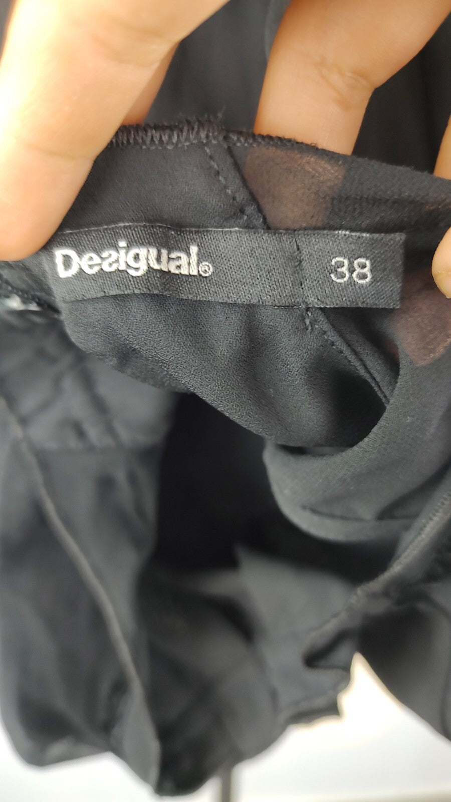 DESIGUAL VESTITO DONNA TG. 38  WOMAN CASUAL VINTAGE DRESS