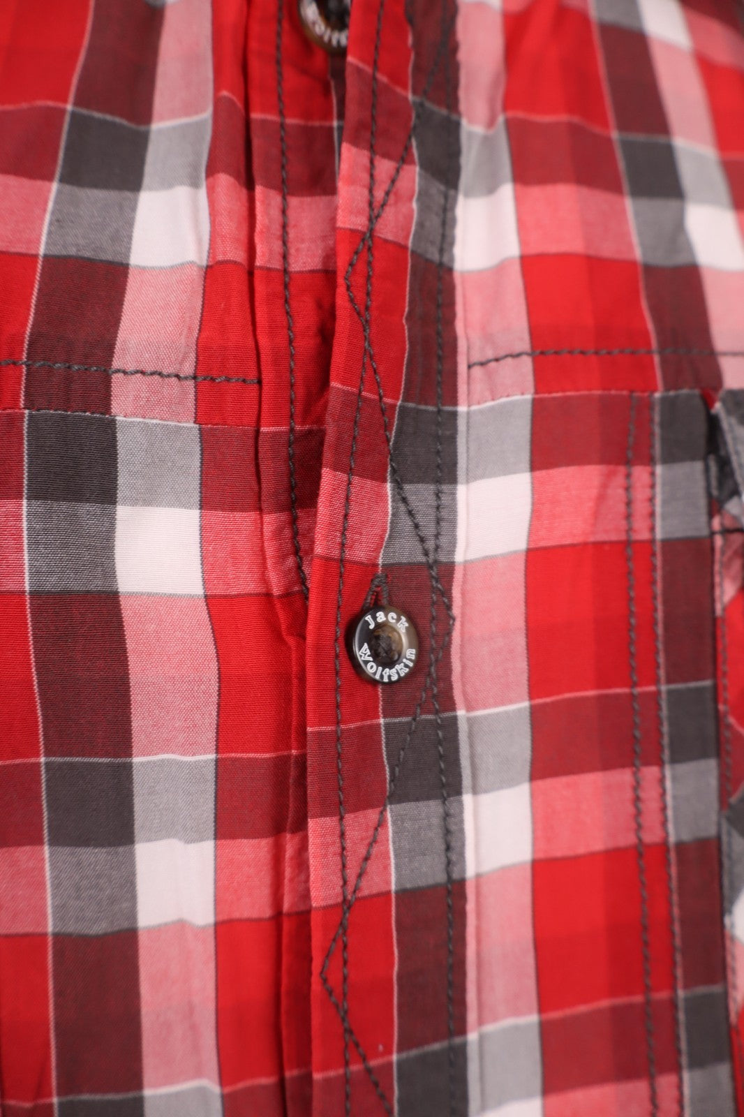 JACK WOLFSKIN CAMICIA UOMO 2XL MAN CASUAL VINTAGE  SHIRT COTTON COTONE TASCHE