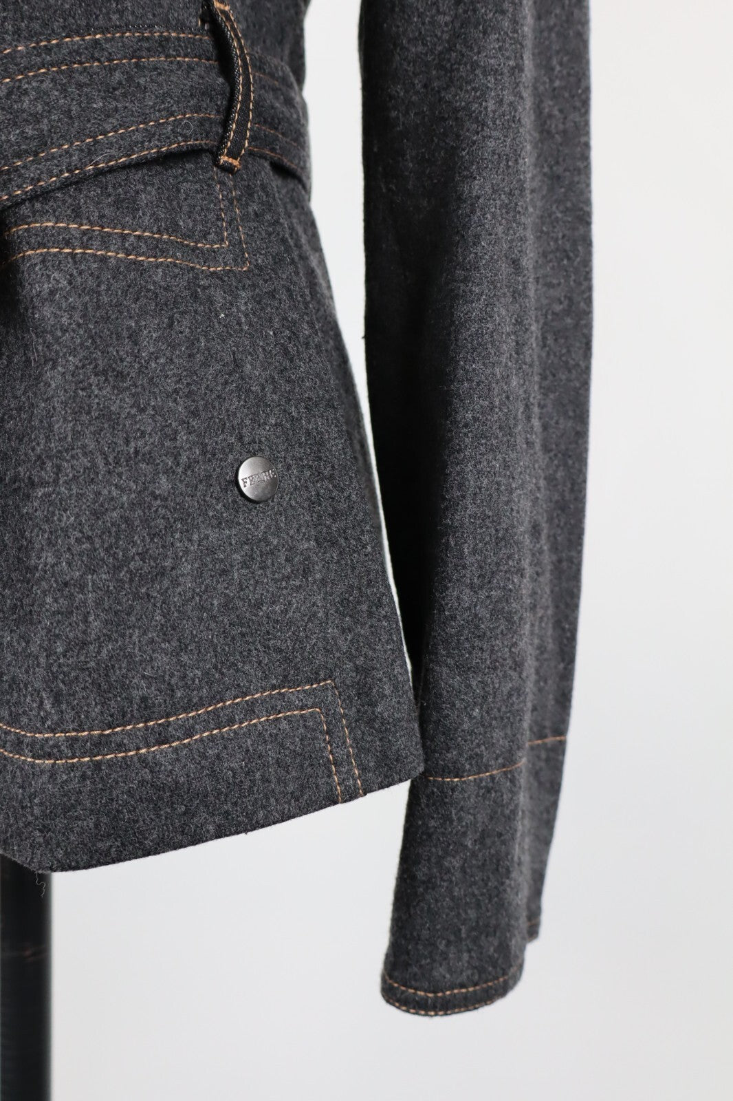 FERRE JEANS CAPPOTTO GIACCA DONNA  28 42  WOMAN WOOL COAT JACKET CASUAL VINTAGE