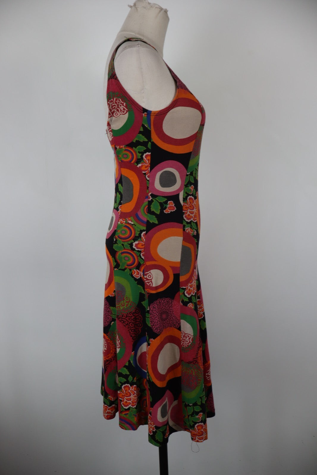 DESIGUAL VESTITO ABITO DONNA TG. M  WOMAN CASUAL VINTAGE DRESS COTONE