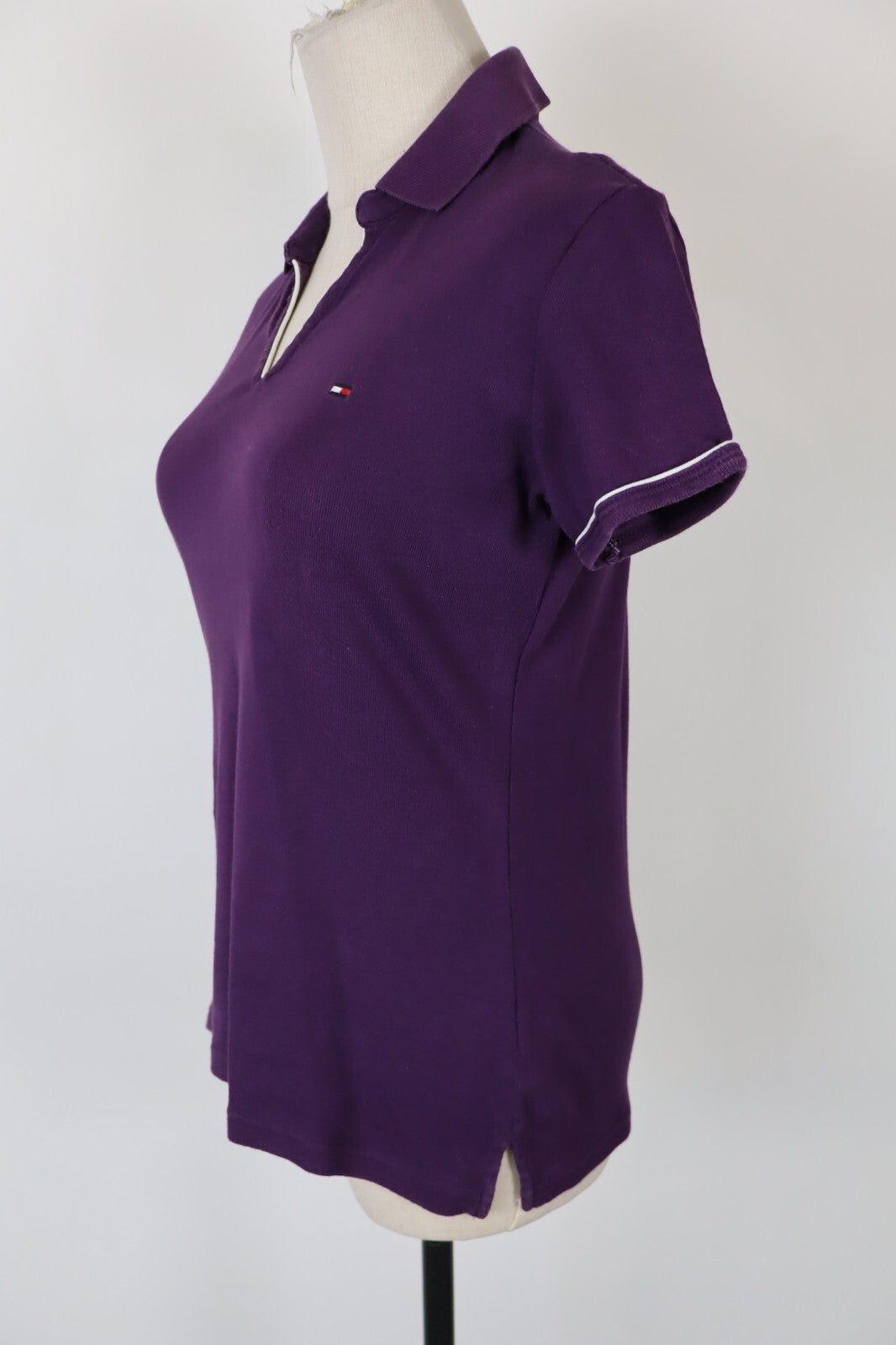 TOMMY HILFIGER POLO MAGLIA T-SHIRT DONNA COTONE TG. S WOMAN SHIRT CASUAL VINTAGE