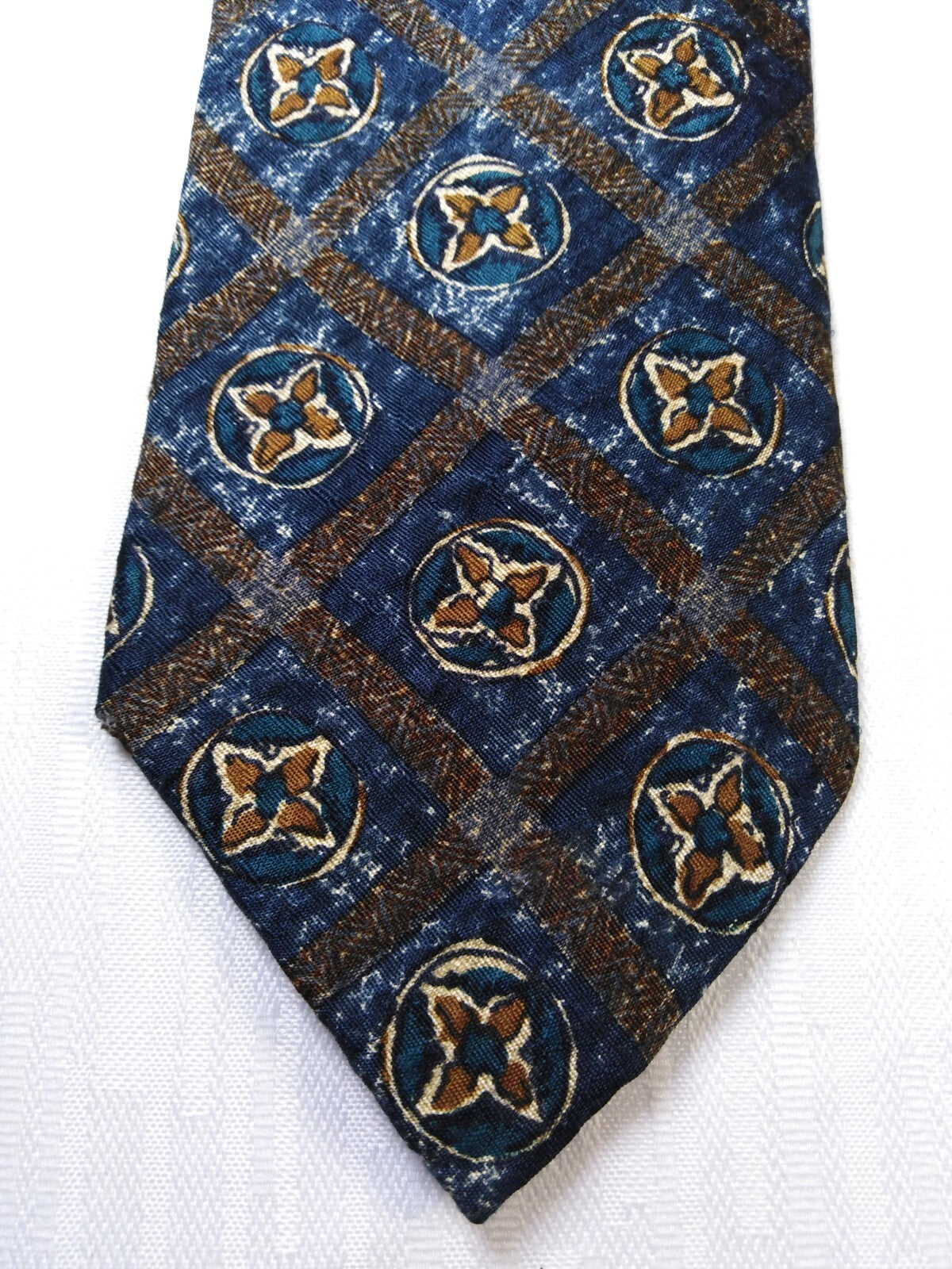 BUGATTI 100%  SILK TIE SETA CRAVATTA NECKTIE MADE IN ITALY