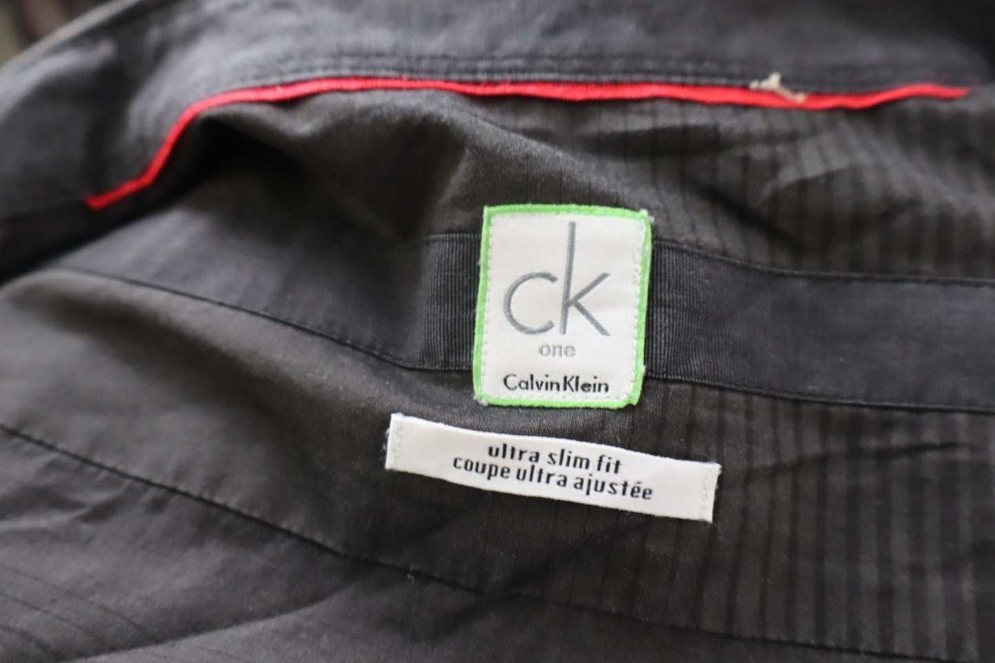 CK ONE CALVIN KLEIN CAMICIA UOMO TG M MAN CASUAL VINTAGE SHIRT COTONE COTTON