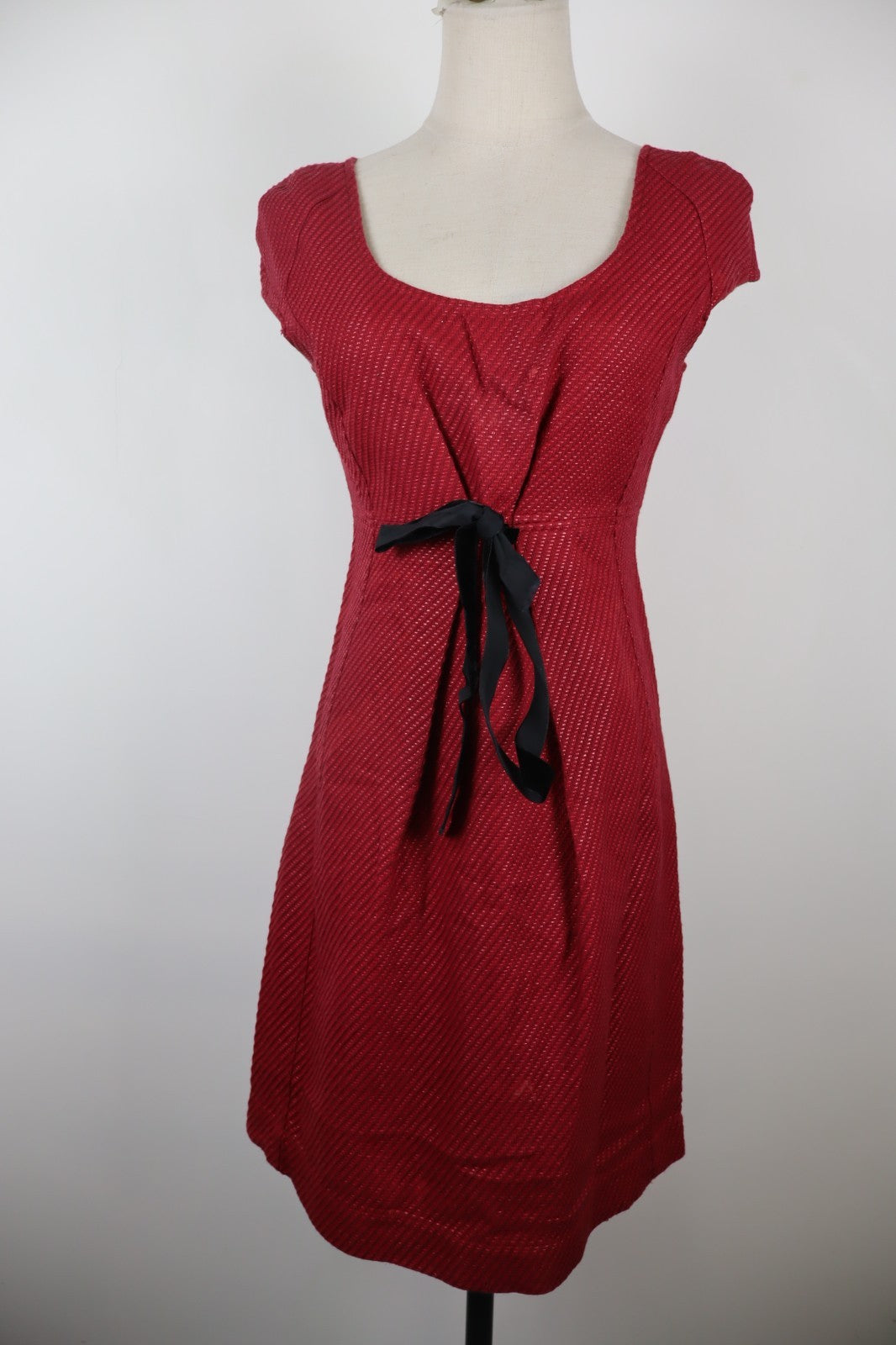 MAX&CO VESTITO DONNA TG 42 WOMAN CASUAL VINTAGE DRESS ABITO COTONE COTTON FIOCCO