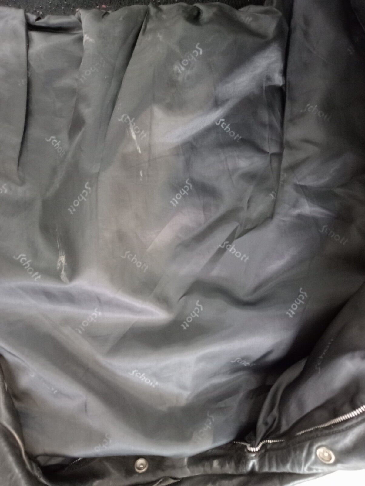 SCHOTT GIUBBINO PELLE LEATHER UOMO Tg 50 MAN CASUAL VINTAGE JACKET