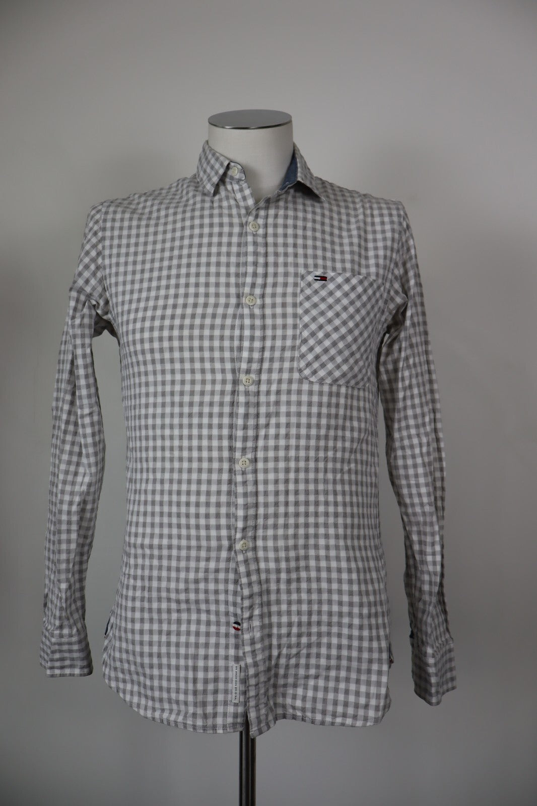 TOMMY HILFIGER CAMICIA UOMO COTONE TG. S MAN CASUAL VINTAGE SHIRT COTTON