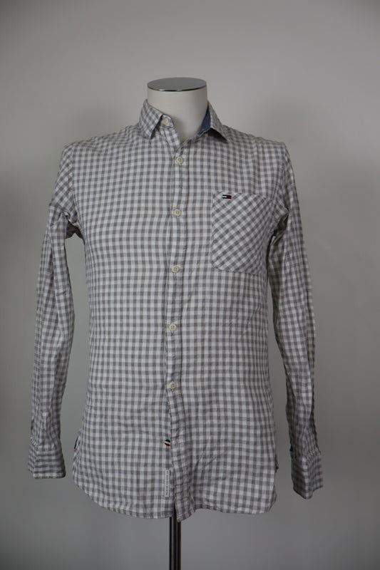 TOMMY HILFIGER CAMICIA UOMO COTONE TG. S MAN CASUAL VINTAGE SHIRT COTTON