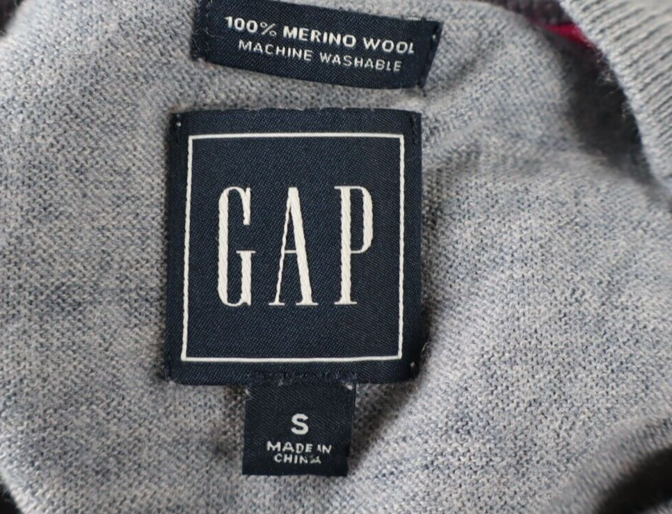 GAP MAGLIONE MAGLIA UOMO Tg. S MAN SWEATER CASUAL VINTAGE LANA WOOL