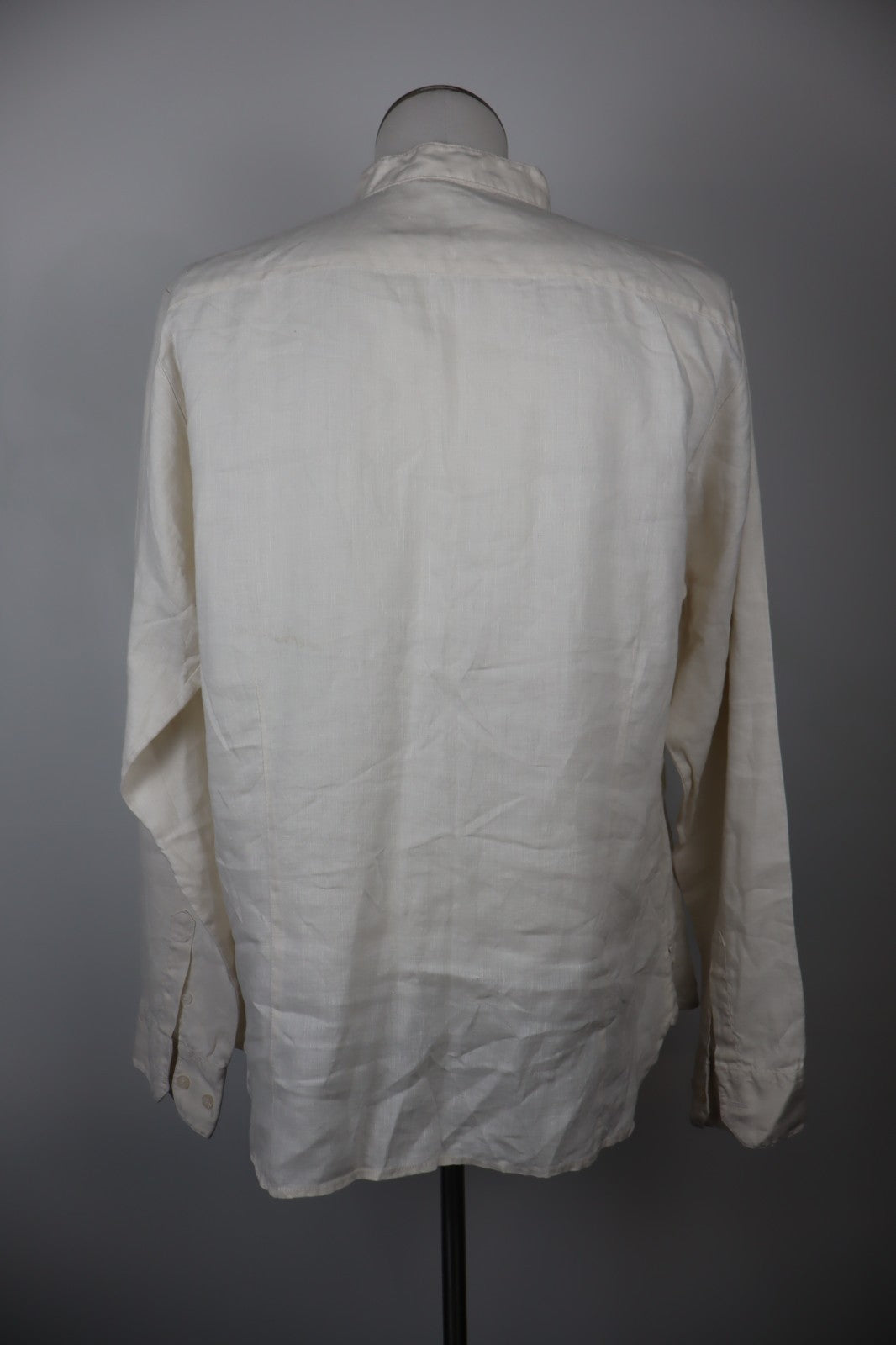 CALVIN KLEIN JEANS CAMICIA UOMO LINO TG. XL MAN CASUAL VINTAGE LINEN SHIRT LOGO