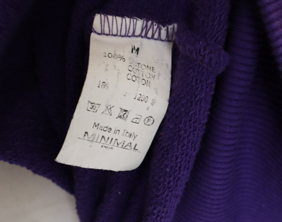 MINIMAL MNML FELPA MAGLIA UOMO Tg M MAN SWEATSHIRT CASUAL VINTAGE COTONE COTTON