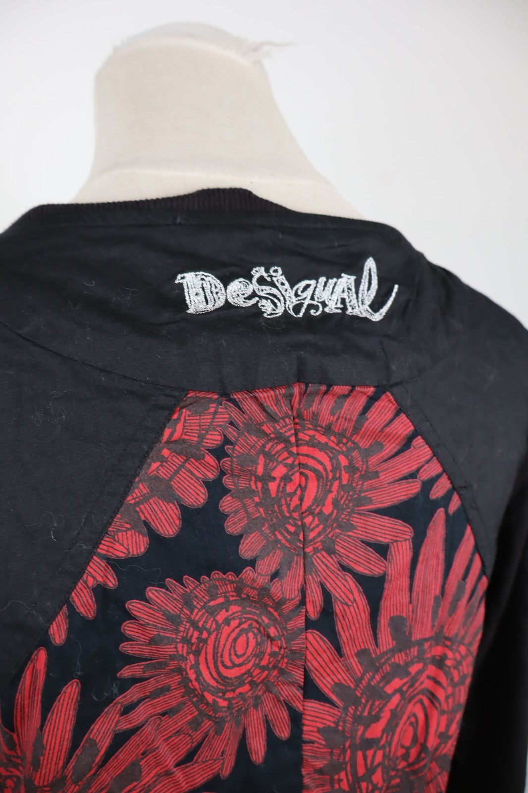 DESIGUAL VESTITO ABITO MANICHE A 3/4 DONNA TG 40 WOMAN CASUAL VINTAGE DRESS