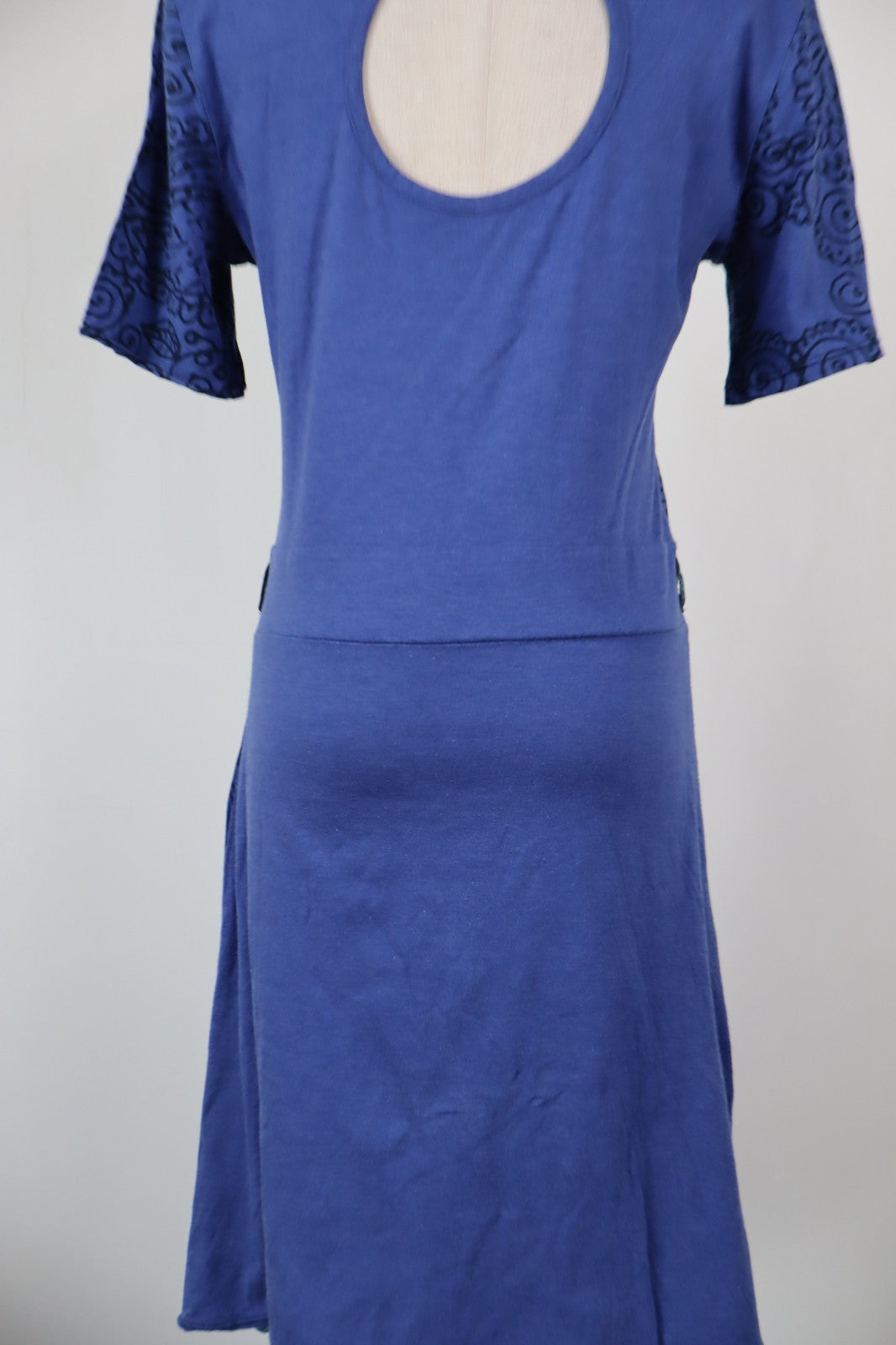 DESIGUAL VESTITO ABITO DONNA TG L WOMAN CASUAL VINTAGE DRESS COTONE