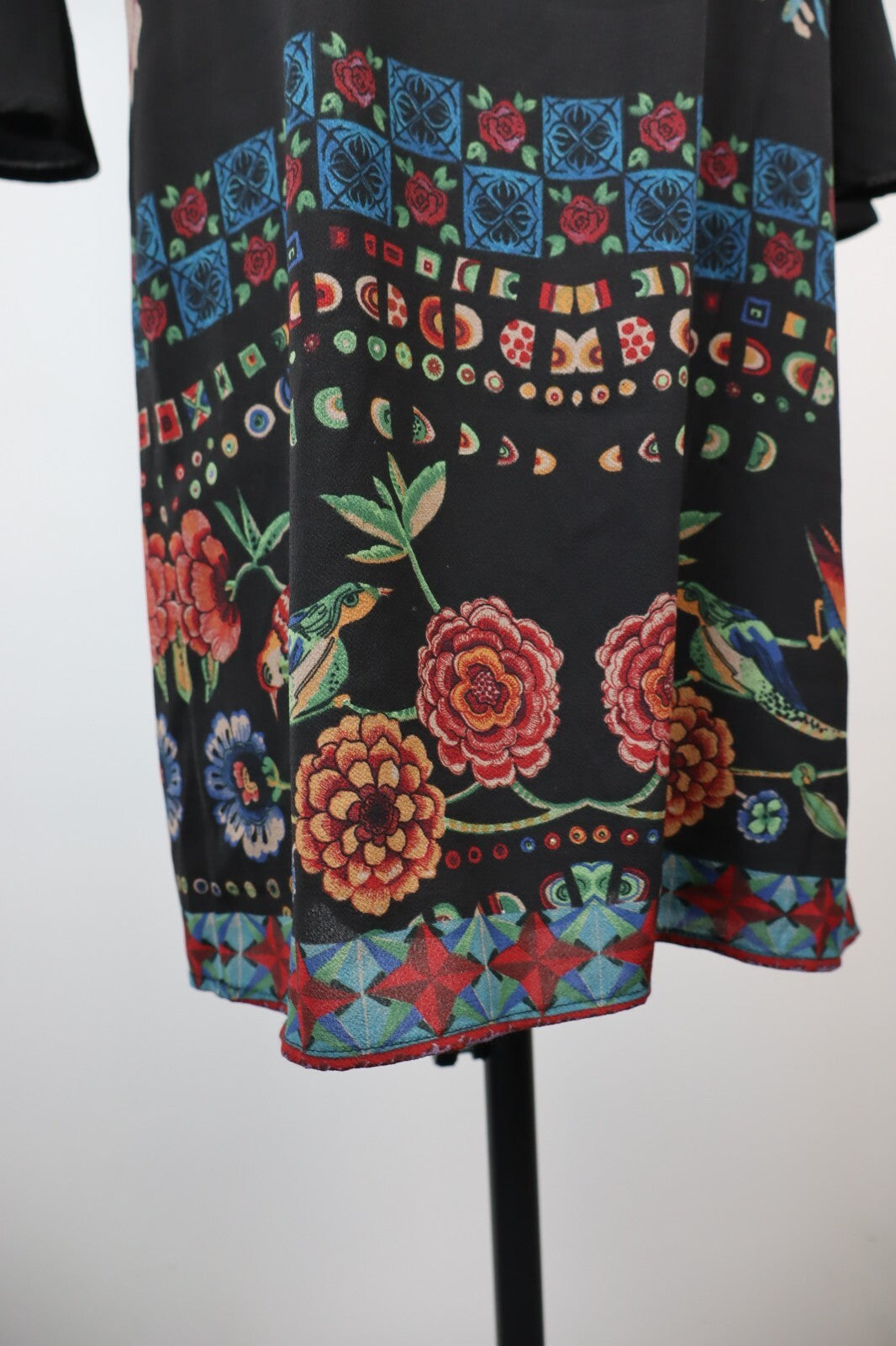 DESIGUAL VESTITO DONNA TG. 38  WOMAN CASUAL VINTAGE DRESS ABITO