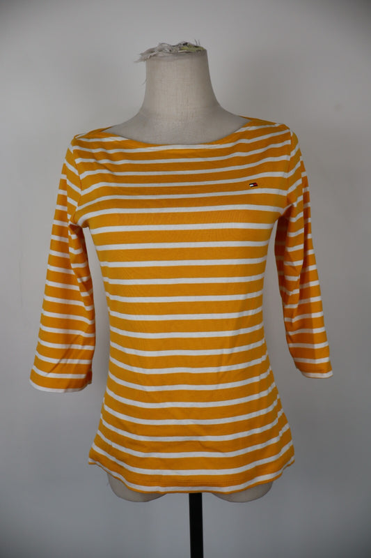 TOMMY HILFIGER MAGLIA DONNA COTONE TG. S WOMAN COTTON SHIRT CASUAL VINTAGE