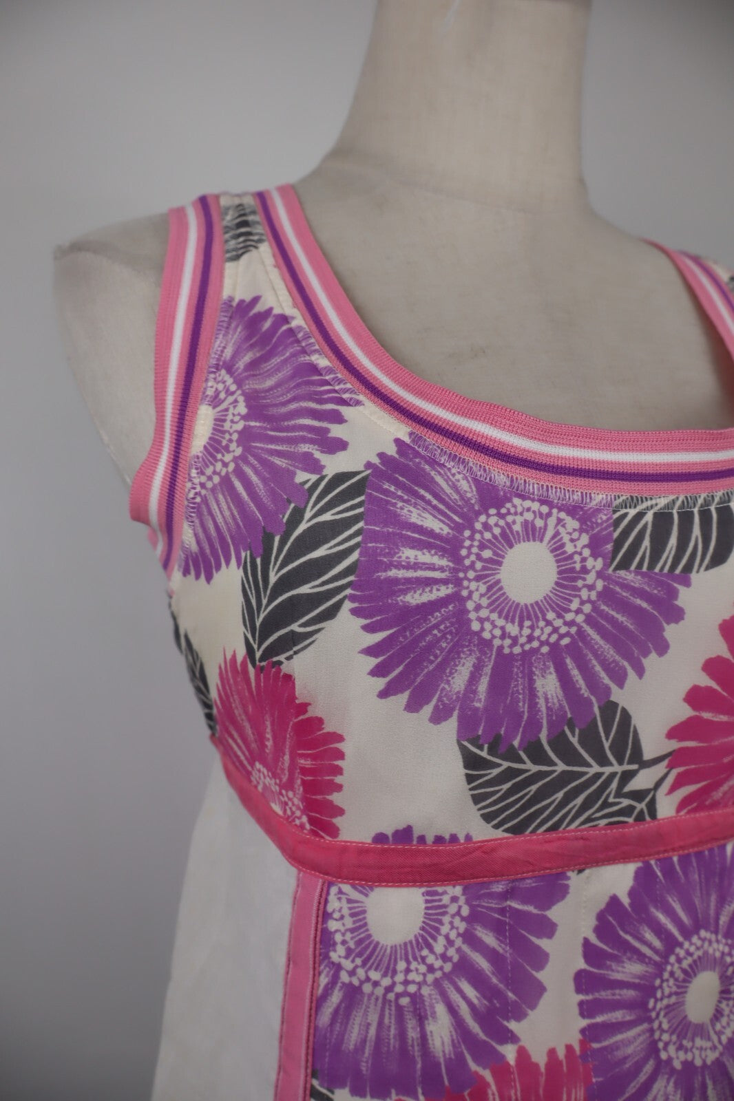 SPORTMAX CANOTTA MAGLIA SMANICATA DONNA TG. 40 WOMAN CASUAL VINTAGE T-SHIRT TOP