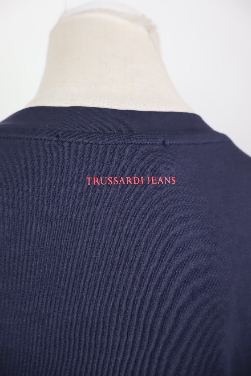 TRUSSARDI JEANS MAGLIA DONNA TG. XL WOMAN CASUAL VINTAGE T-SHIRT TOP COTONE LOGO