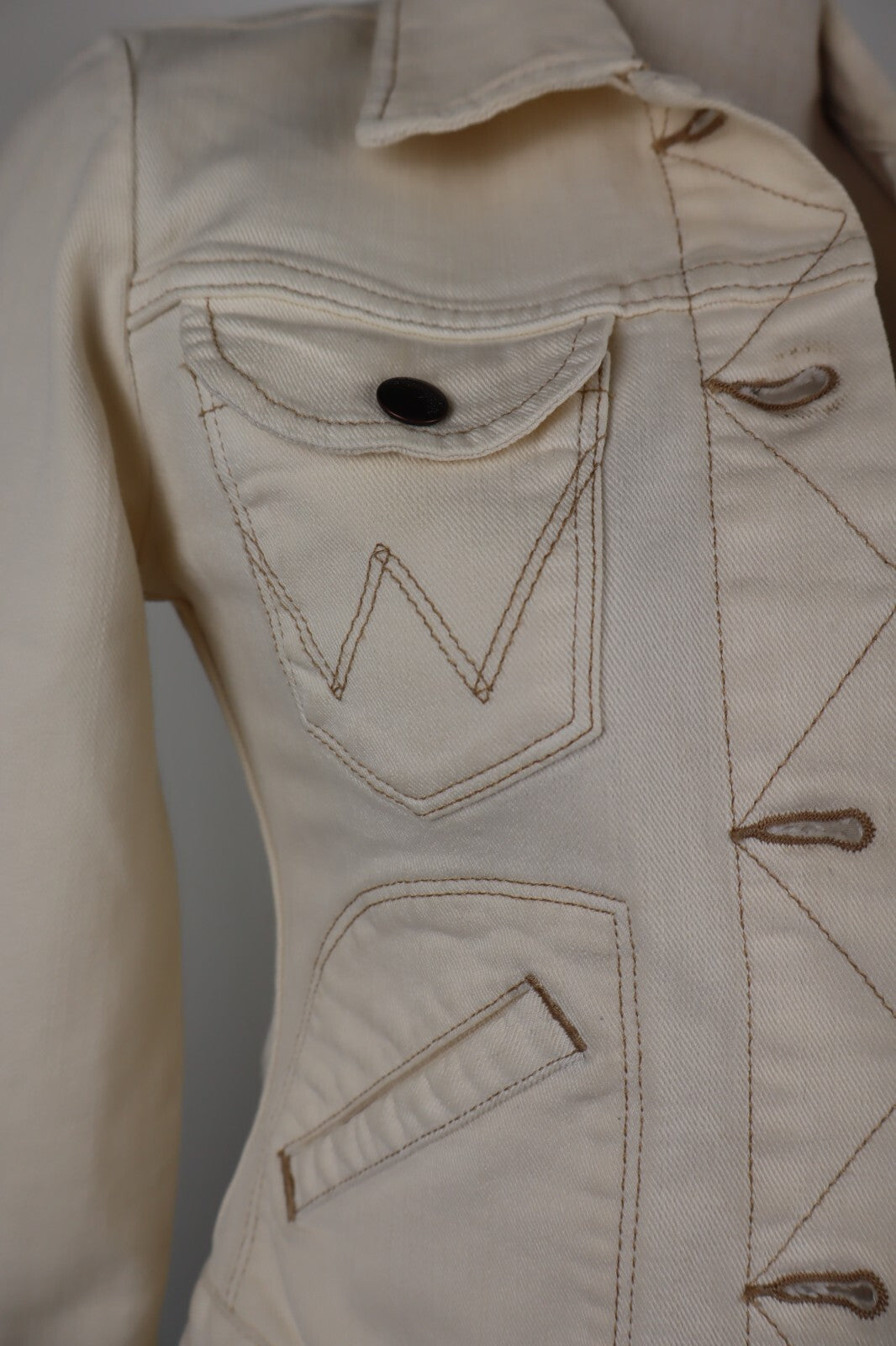 WRANGLER JEANS GIUBBINO DONNA XS WOMAN CASUAL JACKET COTONE COTTON DENIM VINTAGE