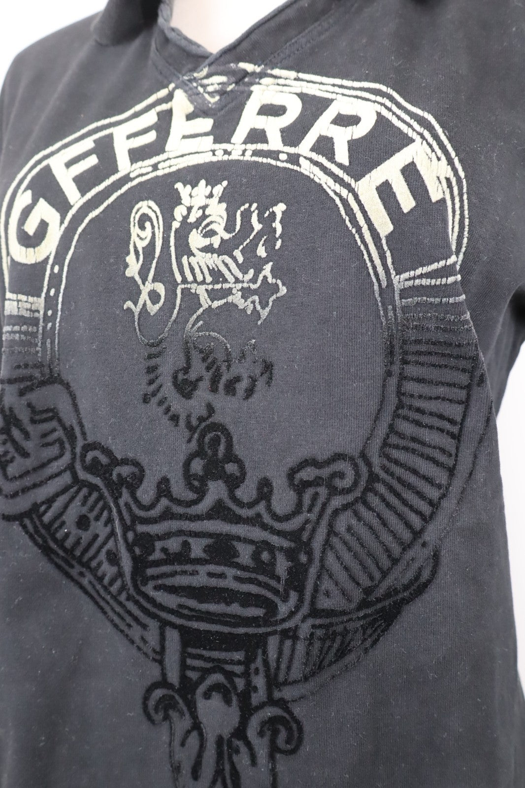 GF FERRE FELPA DONNA 2XL COTONE WOMAN CASUAL VINTAGE SPORT SWEATSHIRT COLLETTO
