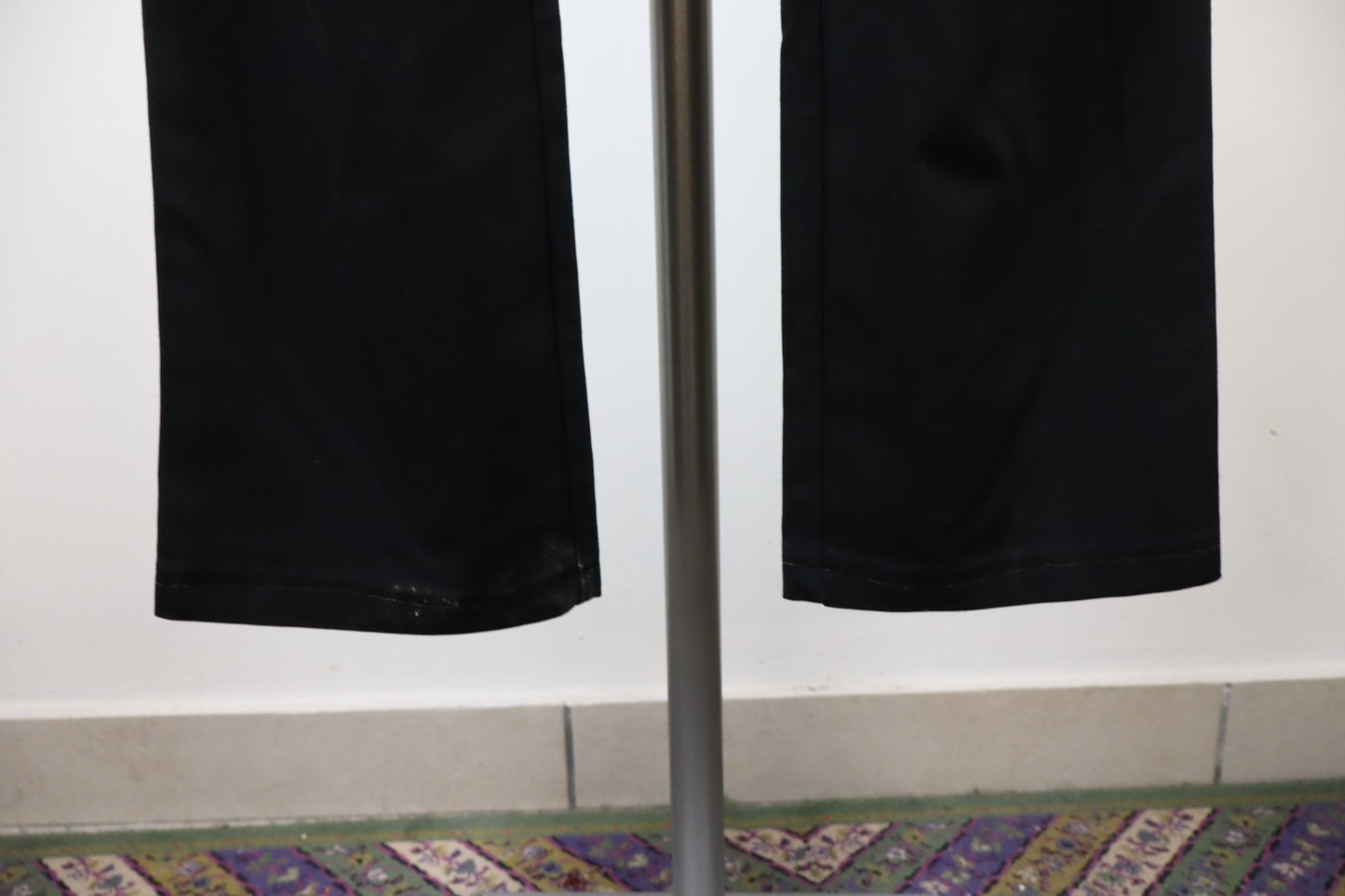 TRUSSARDI JEANS PANTALONE DONNA TG 41 27 WOMAN VINTAGE PANTS LYCRA LOGO NERO