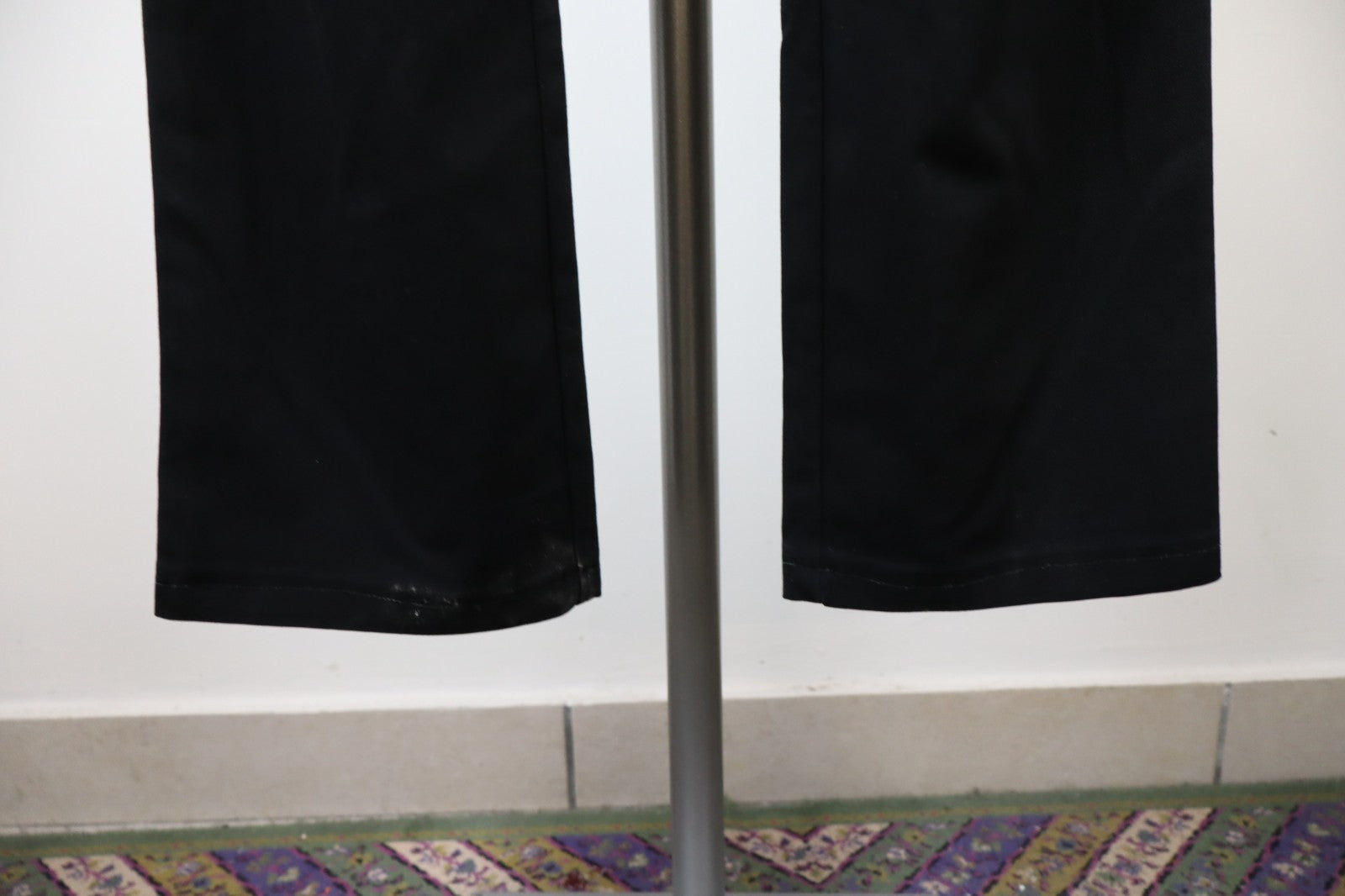 TRUSSARDI JEANS PANTALONE DONNA TG 41 27 WOMAN VINTAGE PANTS LYCRA LOGO NERO