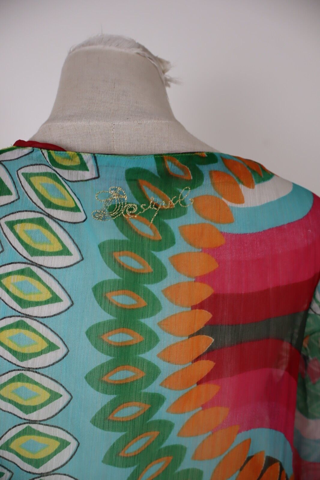 DESIGUAL CAMICIA  DONNA TG. M WOMAN SHIRT CASUAL VINTAGE