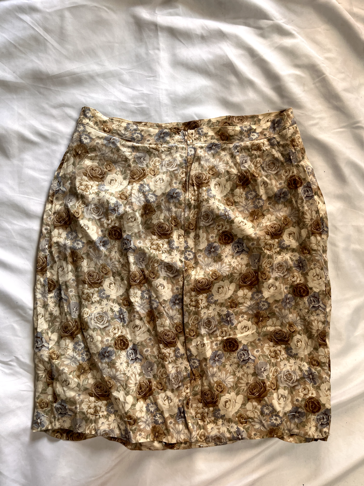 MARINA RINALDI GONNA DONNA WOMAN SKIRT TG. 46 VINTAGE CASUAL SETA