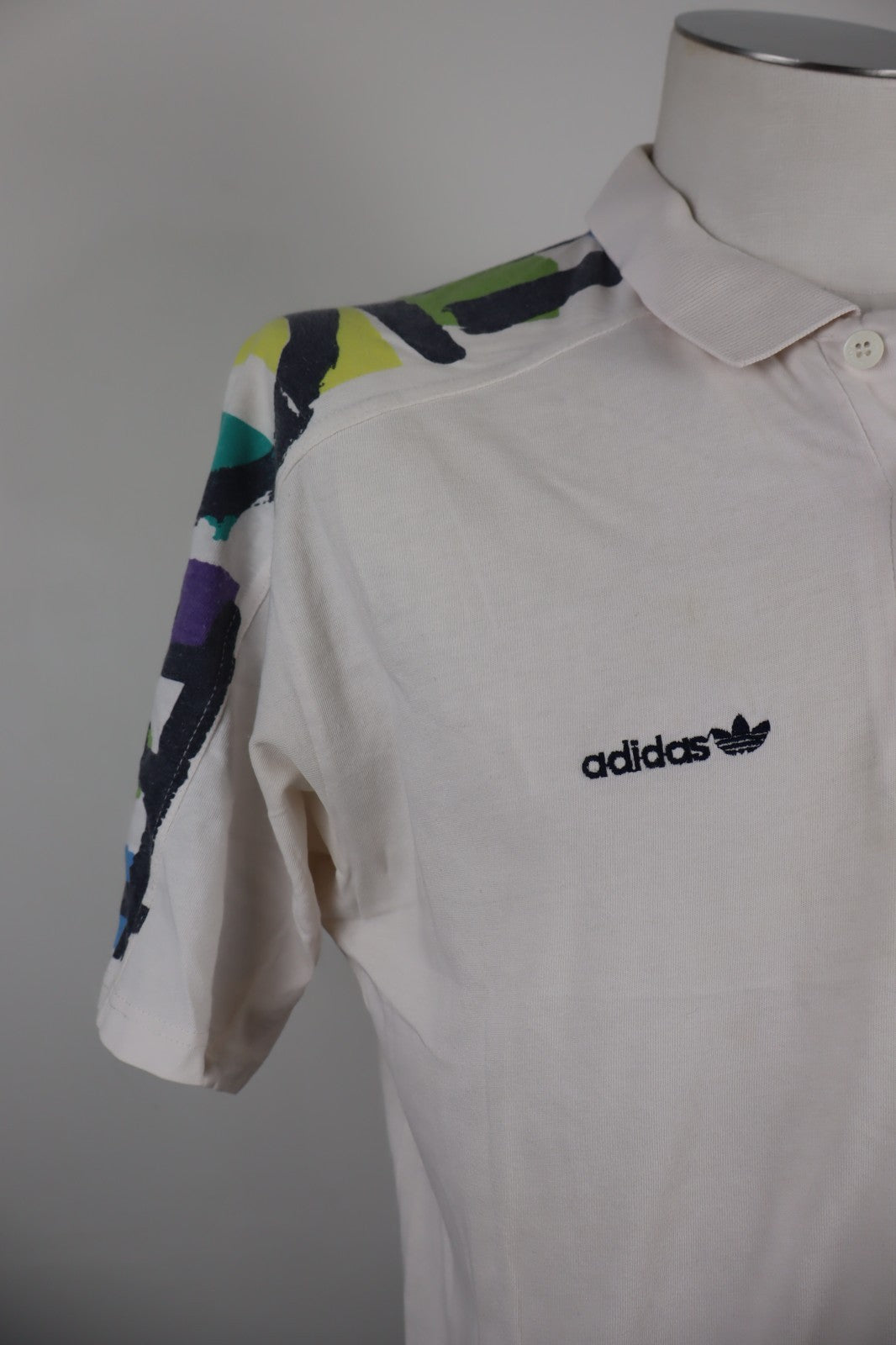 ADIDAS MAGLIA POLO TENNIS UOMO TG D 52 MAN T-SHIRT CASUAL VINTAGE LOGO COTONE