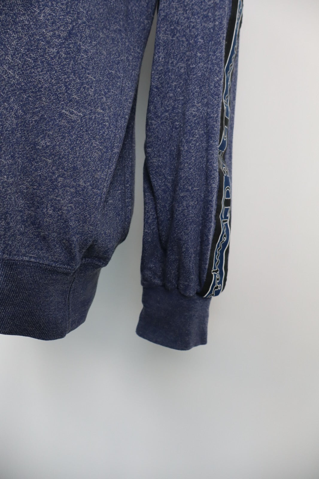 CHAMPION FELPA CON ZIP CERNIERA BLU UOMO Tg XL MAN SWEATSHIRT SPORT VINTAGE