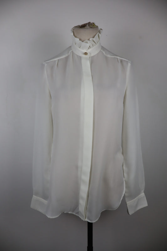 JECKERSON CAMICIA MANICA LUNGA DONNA TG. XS WOMAN SHIRT CASUAL VINTAGE BIANCO