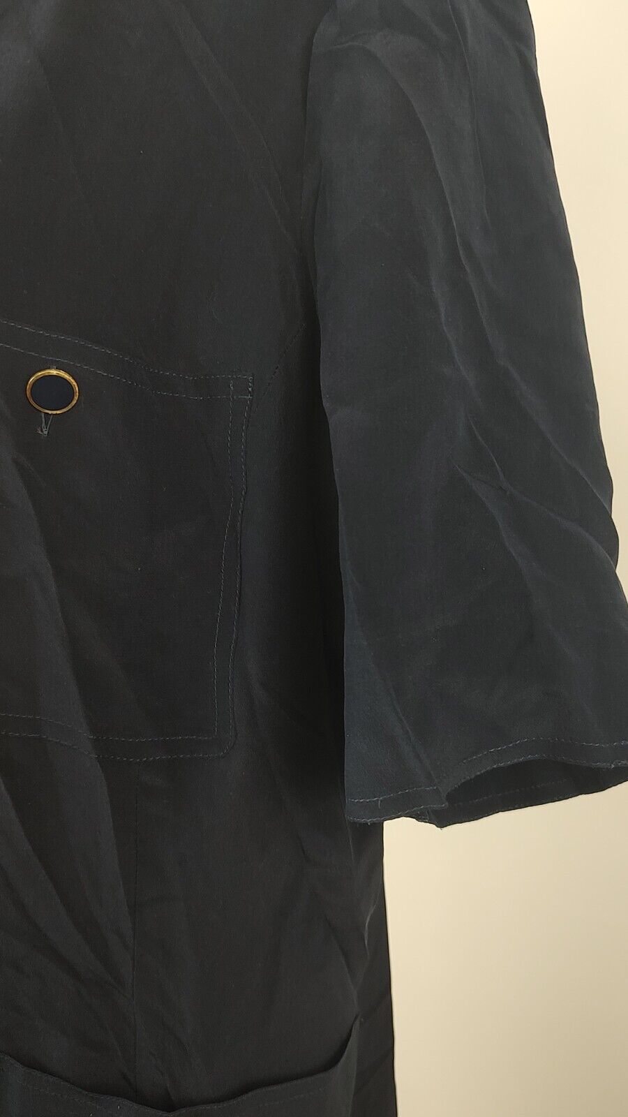 MARINA RINALDI VESTITO DONNA TG. 23  WOMAN CASUAL VINTAGE DRESS SETA