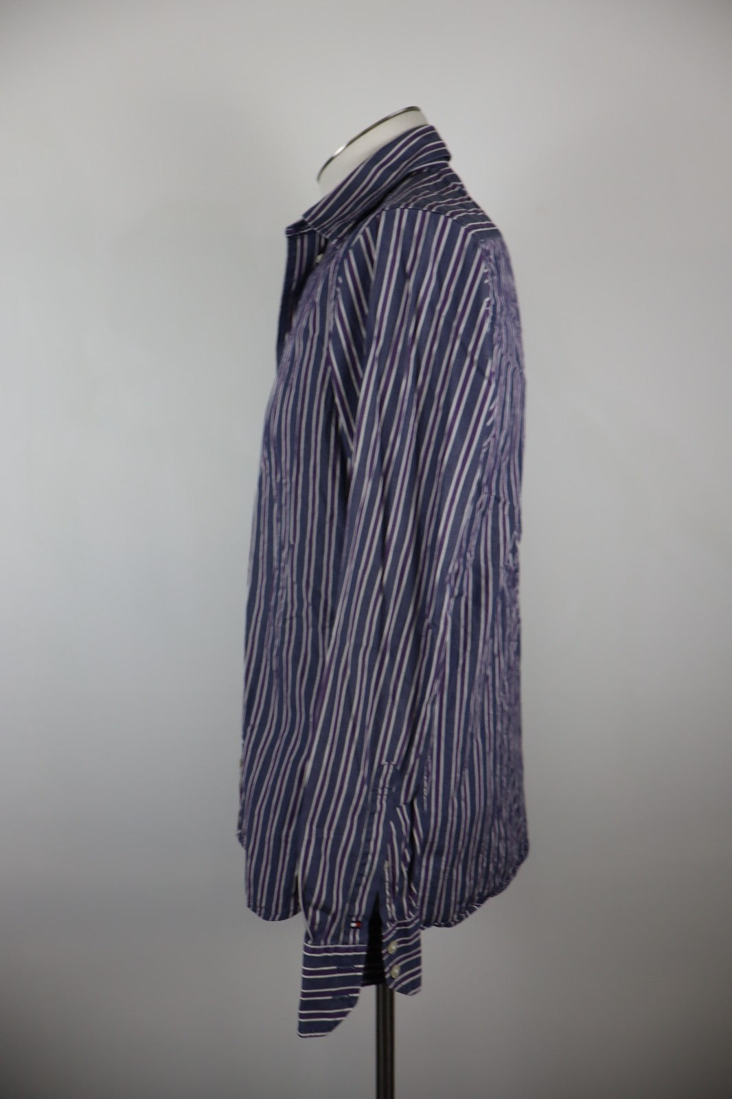 TOMMY HILFIGER CAMICIA MANICA LUNGA UOMO TG. S MAN CASUAL VINTAGE SHIRT COTONE