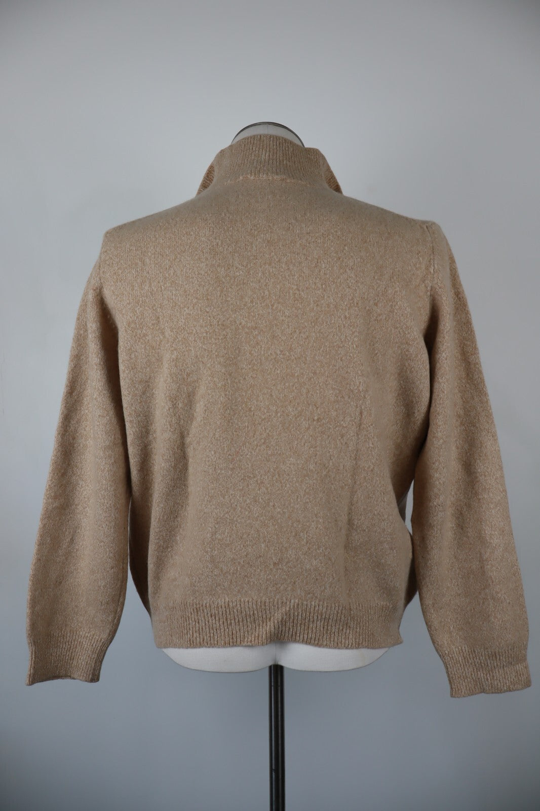 HENRY COTTON'S MAGLIONE CON ZIP VINTAGE UOMO Tg. M MAN SWEATER CASUAL LANA WOOL