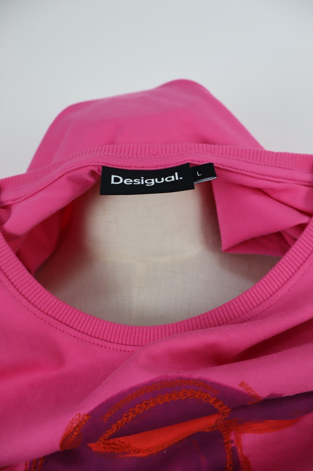 DESIGUAL MAGLIA DONNA TG. L WOMAN CASUAL VINTAGE T-SHIRT CASUAL VINTAGE