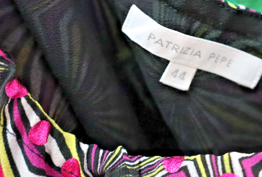 PATRIZIA PEPE MAGLIA MONOSPALLA DONNA TG. 44 WOMAN CASUAL T-SHIRT VINTAGE VELATO