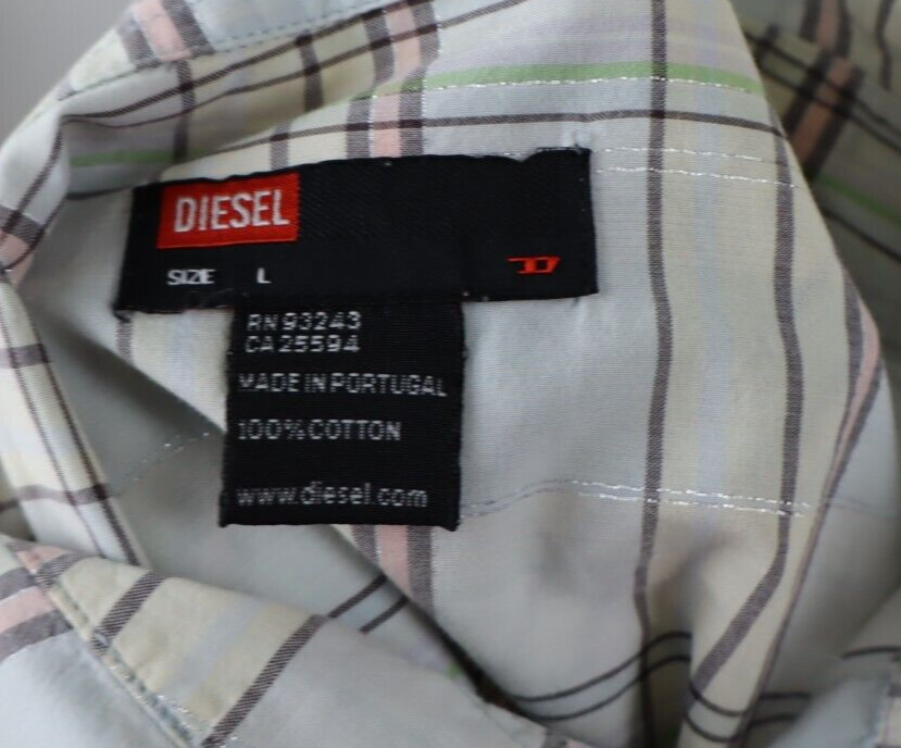 DIESEL CAMICIA  DONNA TG. L WOMAN SHIRT CASUAL VINTAGE COTONE COTTON