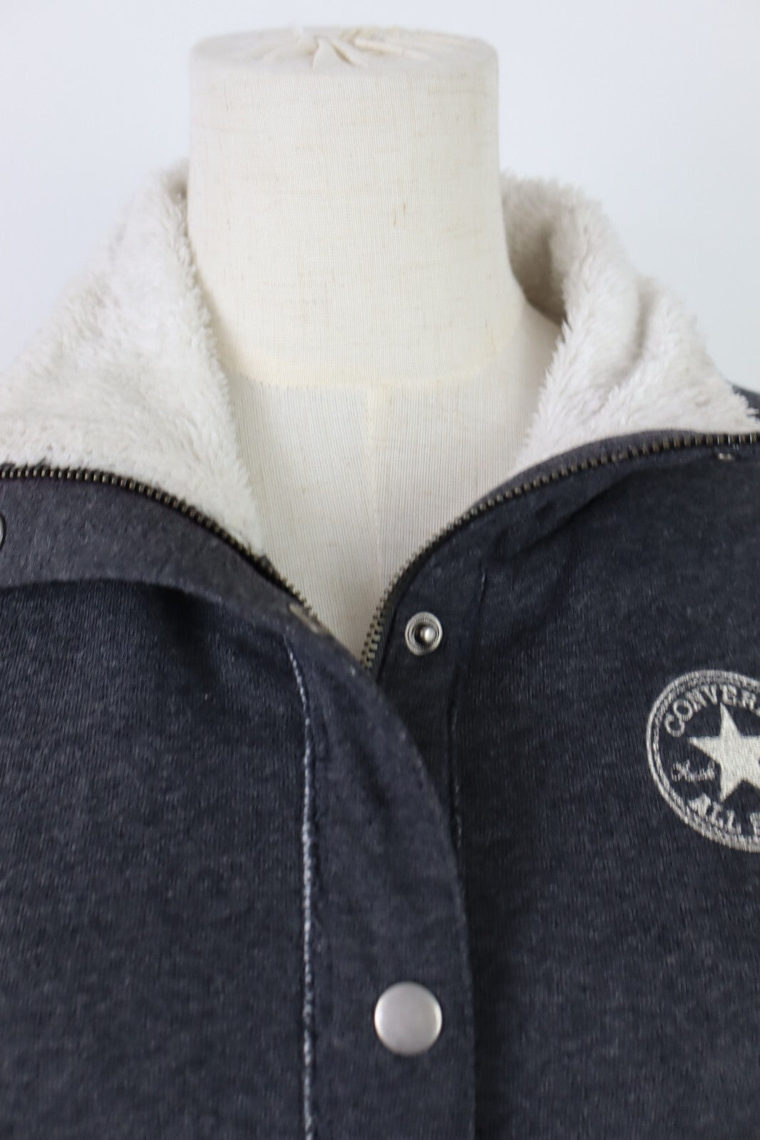 CONVERSE GIUBBINO DONNA FELPATO TG S WOMAN JACKET GIACCA VINTAGE CASUAL