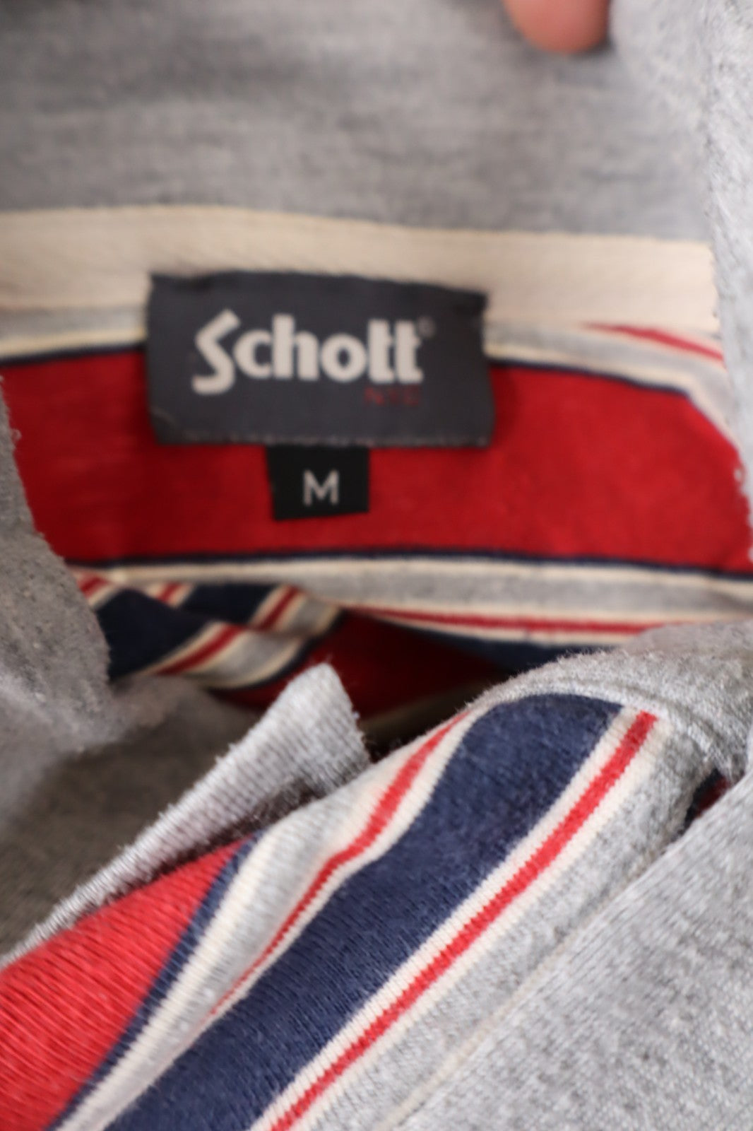 SCHOTT MAGLIA POLO UOMO TG. M MAN T-SHIRT CASUAL VINTAGE COTONE COTTON