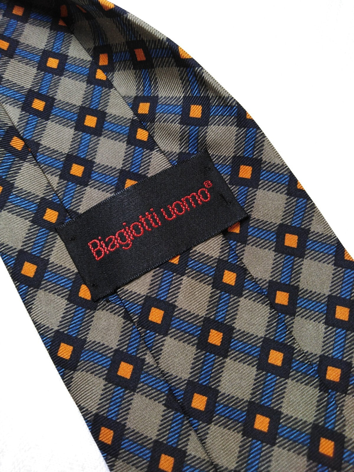 BIAGIOTTI 100% SILK TIE SETA CRAVATTA NECKTIE MADE IN ITALY CLASSIC