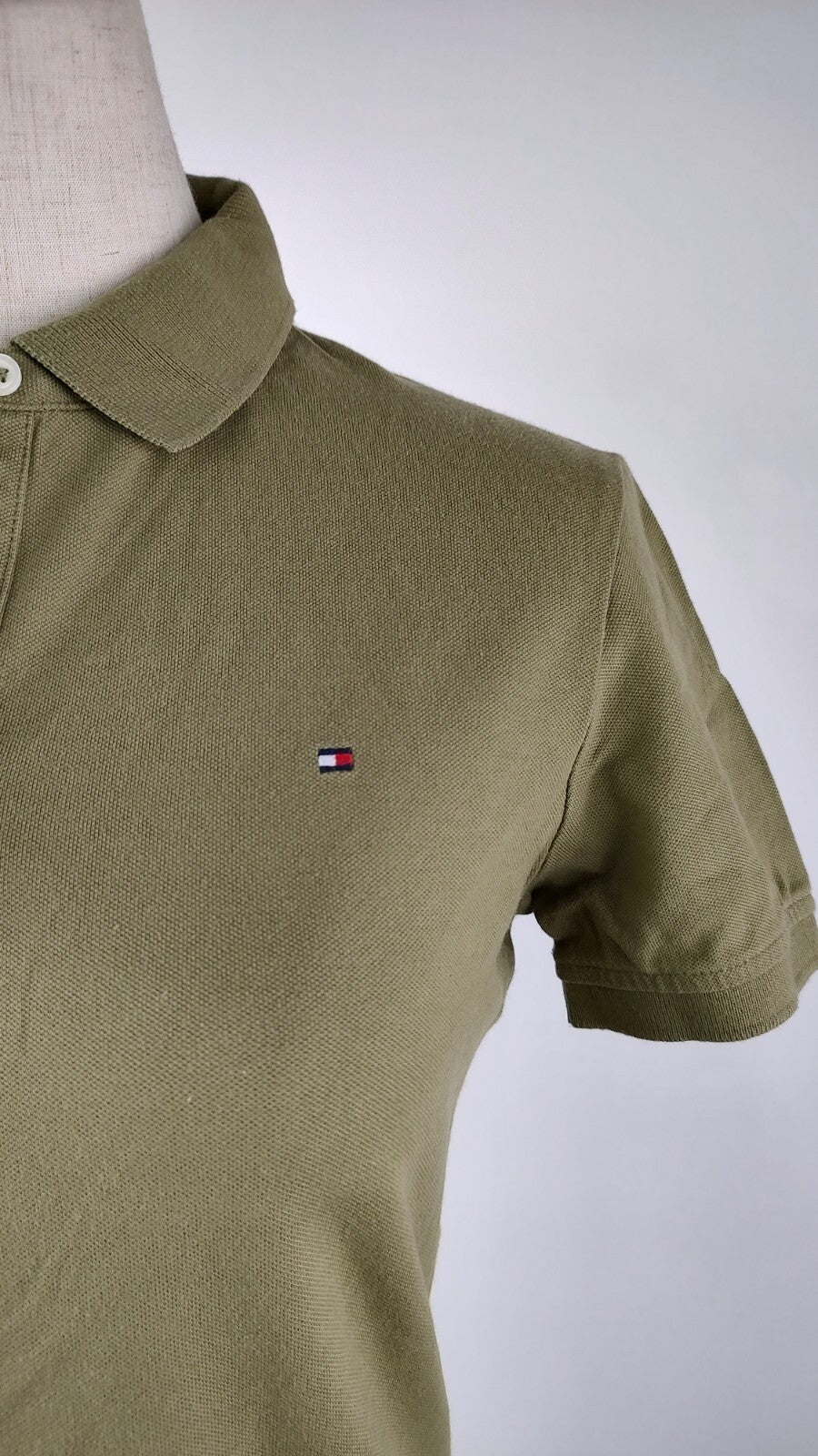 TOMMY HILFIGER POLO MAGLIA DONNA COTONE TG. S WOMAN SHIRT CASUAL VINTAGE