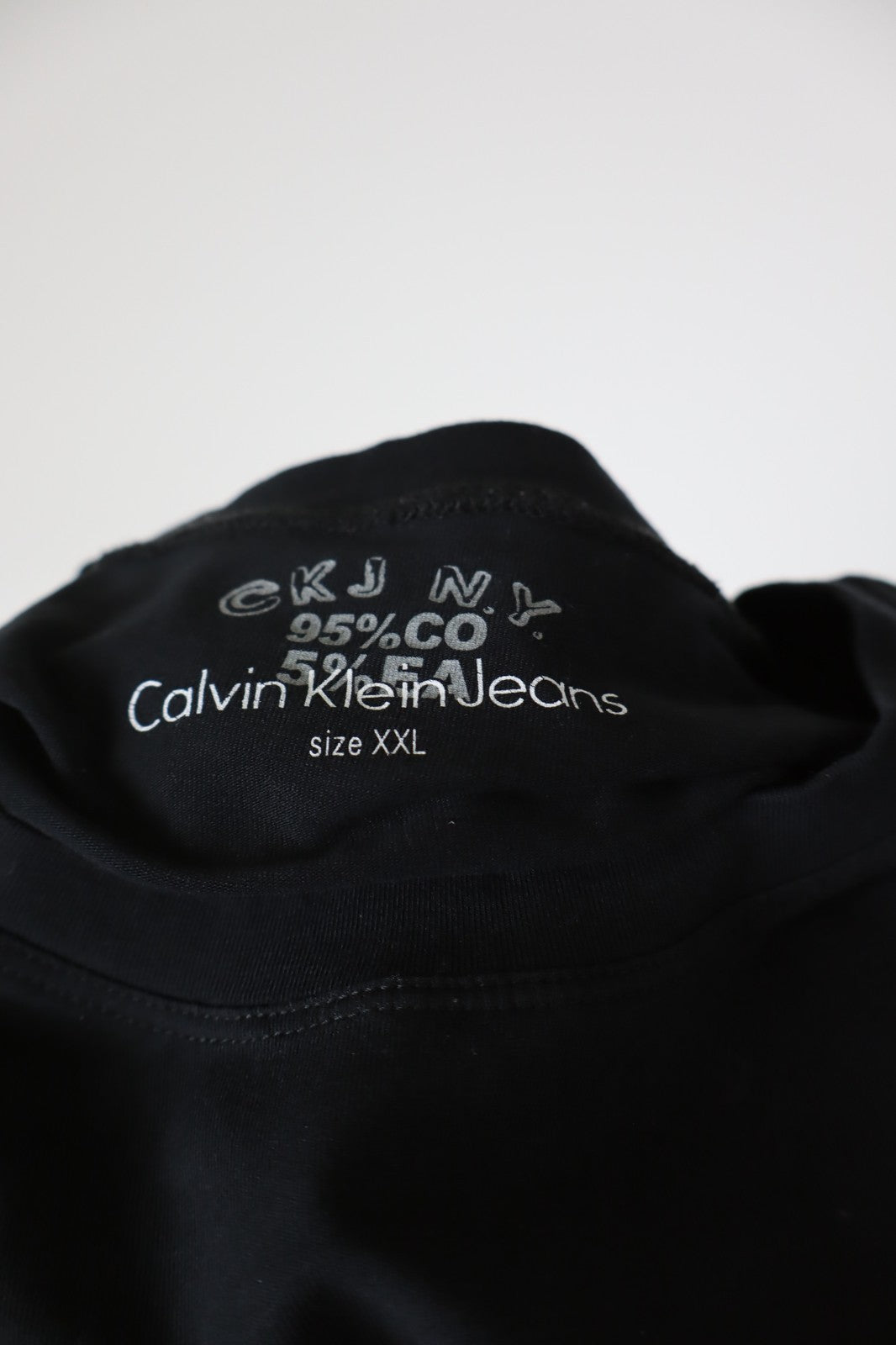 CALVIN KLEIN CK MAGLIA DONNA TG. 2XL WOMAN CASUAL VINTAGE T-SHIRT TOP COTONE