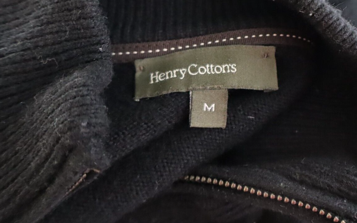 HENRY COTTON'S MAGLIONE WOOL LANA VINTAGE UOMO Tg. M MAN SWEATER CASUAL