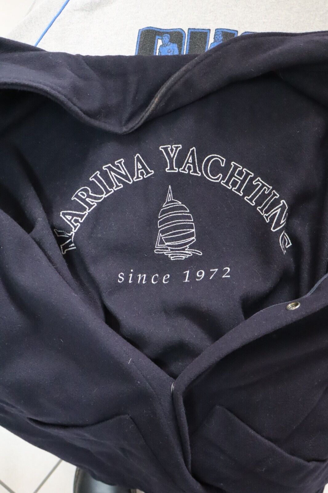 MARINA YACHTING CAPPOTTO LANA GIUBBINO UOMO Tg. 54 MAN CASUAL JACKET VINTAGE